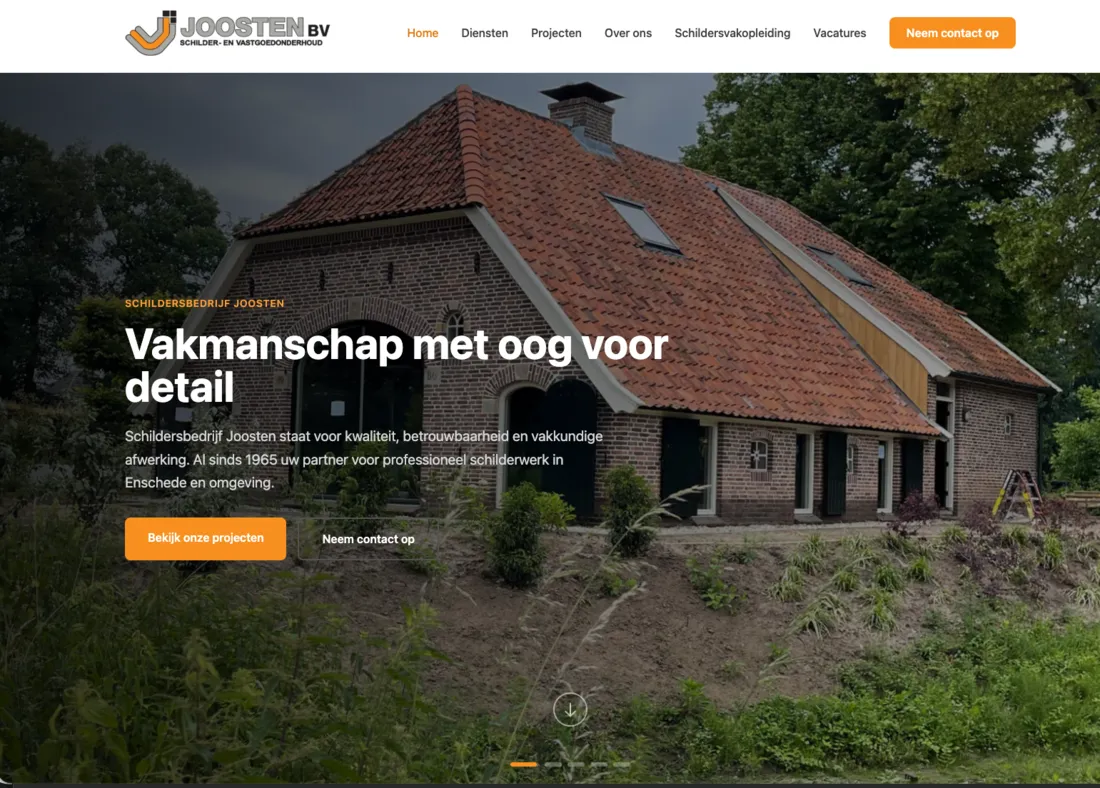 Website Schildersbedrijf Joosten