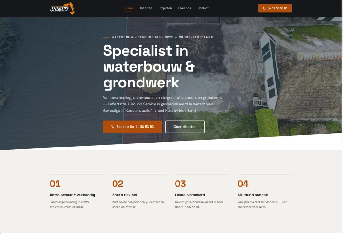 Website Leffertstra Allround Service